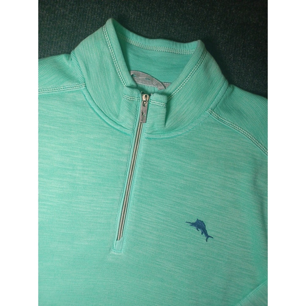 Tommy Bahama Mens Large Montego Beach Quarter Zip Sweatshirt